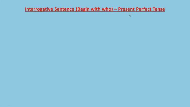 Active to Passive, Present Perfect Tense, Interrogative Sentence, begin with who, English Grammar смотреть онлайн