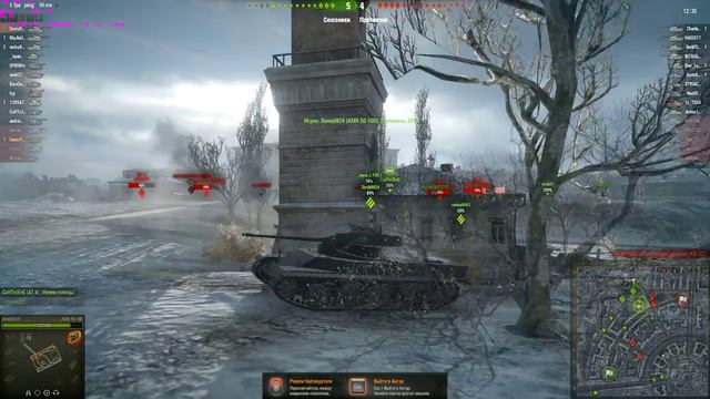 Новая карта Харьков. Первый бой на ст. World of Tanks 9.1. смотреть онлайн