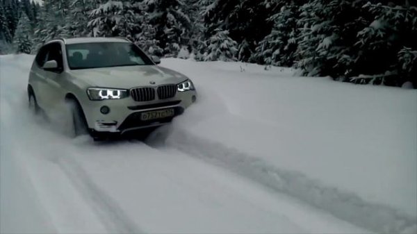 BMW X3 off road snow