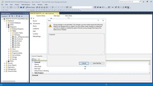 Fix error "Saving changes is not permitted" смотреть онлайн