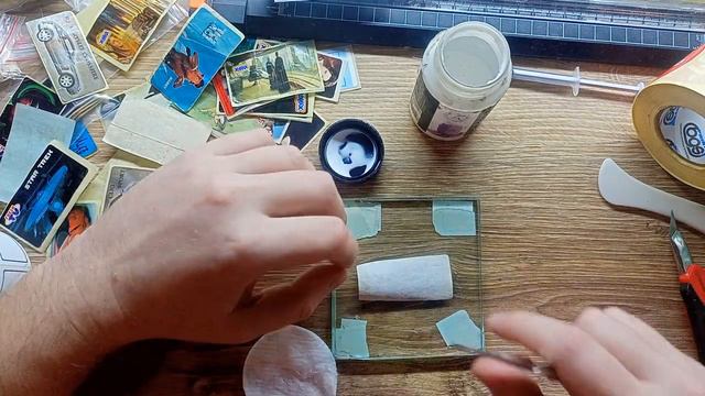 Восстановление наклейки от жвачки : как нанести равномерный тонкий слой на бумагу