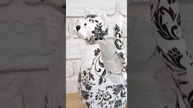Оригинальный декор из пластиковой бутылки #diy #декор #поделки #ваза #хобби #кот смотреть онлайн