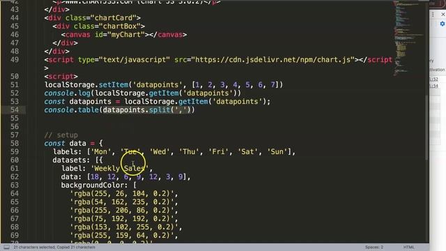 How to Use Local Storage in Chart js смотреть онлайн