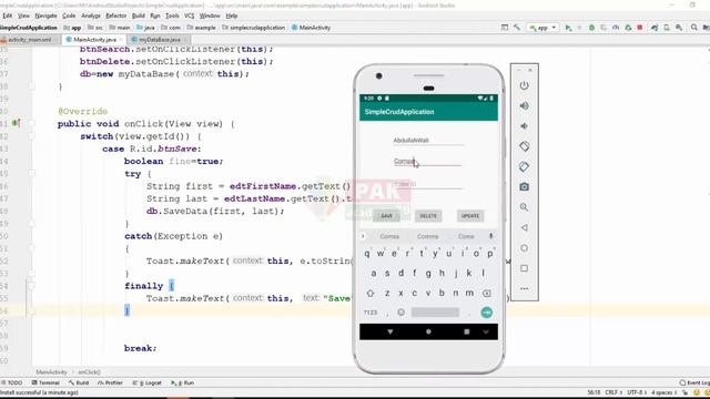 CRUD Application Android - Part 03 | View and Insert Data in CRUD application смотреть онлайн
