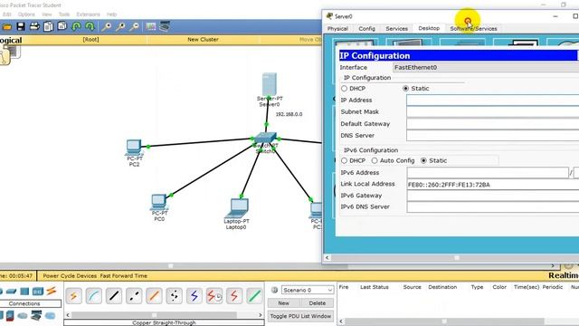 DHCP server configuration using Cisco Packet Tracer смотреть онлайн
