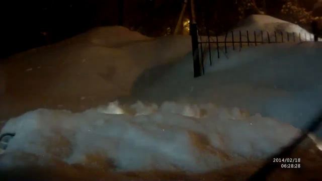 Метель в г Южно Сахалинске 18 02 2014 г