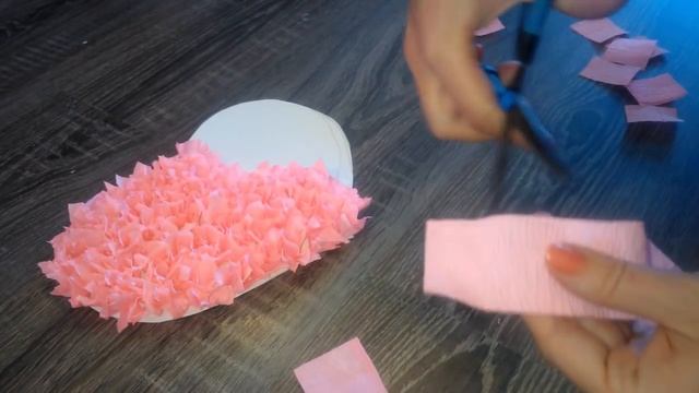 Поделки из гофрированной бумаги Сердце своими руками DIY