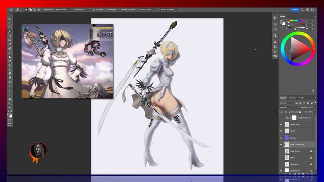 Using Photoshop Clipping Mask for Illustration Process & Concept Art! смотреть онлайн