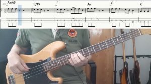 The Beatles While my guitar gently weeps. Bass Cover Score Tabs Chords Transcription. Paul McCartne