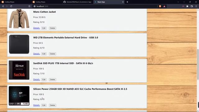 Ecommerce React App смотреть онлайн