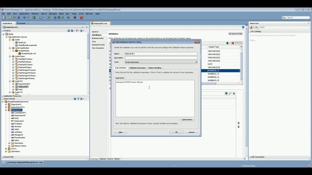 Oracle ADF Part 19- Validation Rule Script Expression смотреть онлайн