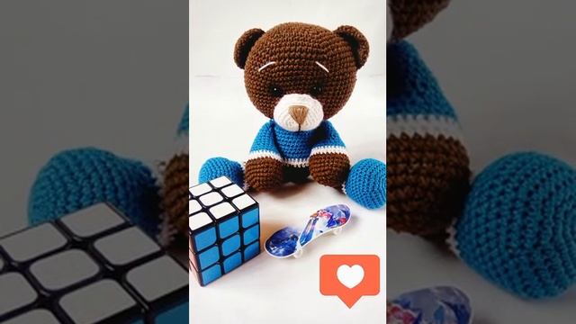 Вязаный мишка амигуруми крючком смотреть онлайн