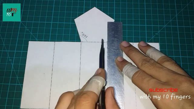 How to make pentagonal prism with mountboard or cardboard /geometrical shapes model making #4 смотреть онлайн