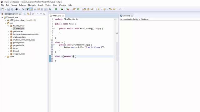 Java Keyword - final смотреть онлайн