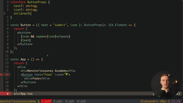 React Typescript Tutorial - Typescript React Props, Usestate Typescript and React Context Typescrip смотреть онлайн