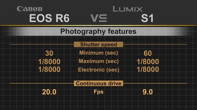 Canon EOS R6 vs Panasonic Lumix S1 смотреть онлайн