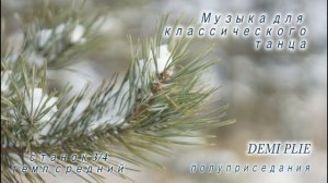 Музыка для хореографии, экзерсис у станка, классический танец. Вальс 3/4. темп средний.