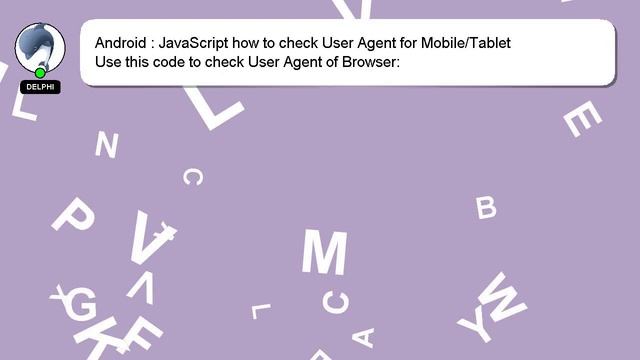 Android : JavaScript how to check User Agent for Mobile/Tablet смотреть онлайн