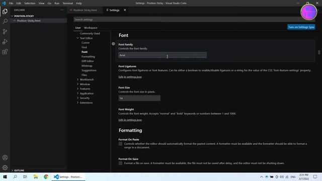 How To Change Font Family and Font Size in Visual Studio Code смотреть онлайн