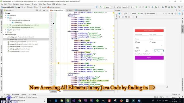 Android Basic UI Tutorial #AndroidForm смотреть онлайн