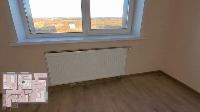 Видеообзор 2-комнатной квартиры 54,5 м² в ЖК "Погода" смотреть онлайн