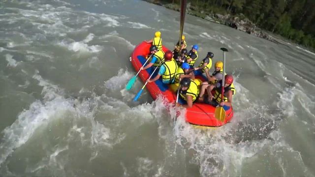 Сплав по Катуни, нижняя Катунь, экстремальный сплав видео, редкое видео с рафта смотреть онлайн