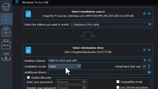 استخدام الويندوز من على الفلاشة بدون تثبيت - Create Portable Windows смотреть онлайн