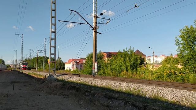 Электропоезд ЭП2Д-0094 ЦППК перегон Каналстрой - Дмитров 22.07.2022 смотреть онлайн