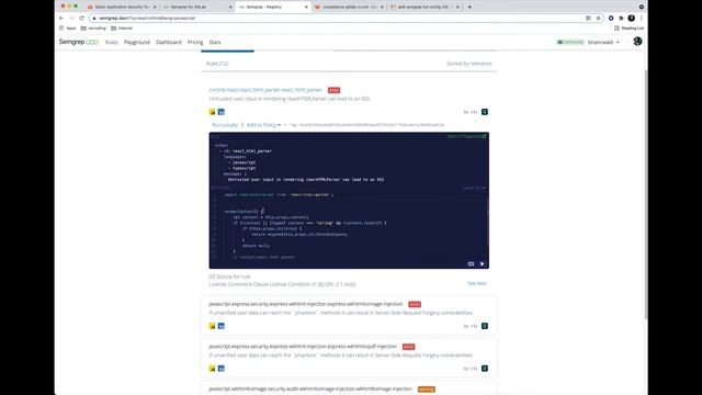 Adding in Semgrep SAST job and configuring custom rules смотреть онлайн
