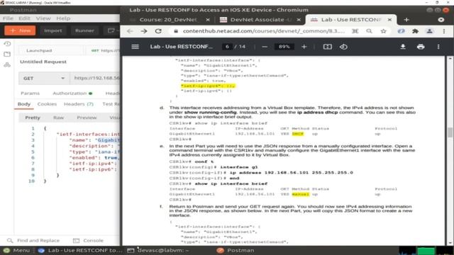 8.3.7 Lab - Use RESTCONF to Access an IOS XE Device смотреть онлайн