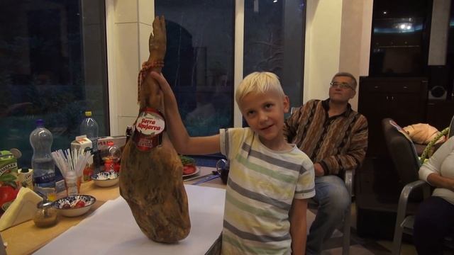 Хамон Испанский, нарезка , подставка , душа компании замена шашлыку смотреть онлайн