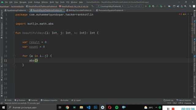 Hackerrank Beautiful Days At The Movies Problemi Kotlin Çözümü смотреть онлайн