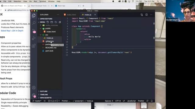 Live Lecture - Intro to React & Props смотреть онлайн