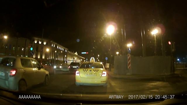 Видеорегистратор Artway AV-391 (ночная съемка) смотреть онлайн