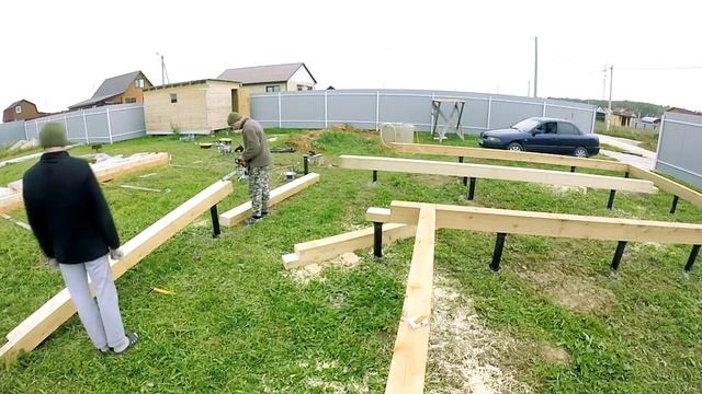 Каркасный дом ростверк с бруса смотреть онлайн