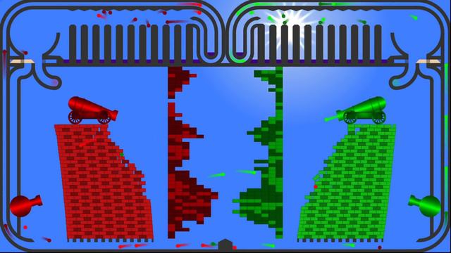 Castle Destruction 8 Marble Race In Algodoo