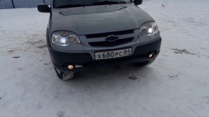 Шевроле-Нива. LED впервые в ближний свет!