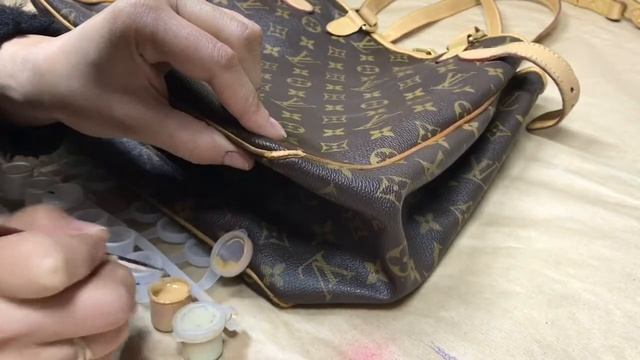 Восстановление кантов на сумочке смотреть онлайн