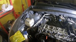 Замена прокладки клапанной крышки g4kd Kia Sportage Hyundai Tucson Провисшая цепь ГРМ