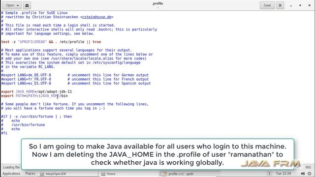 AdoptOpenJDK 11 LTS Installation on Suse Linux Enterprise Server 12 and set JAVA_HOME to all users смотреть онлайн