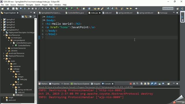 Java Spring Static page смотреть онлайн