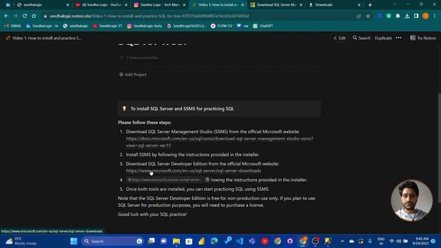 How to install SQL Server Management Studio and restore database 2023 in Hindi? смотреть онлайн