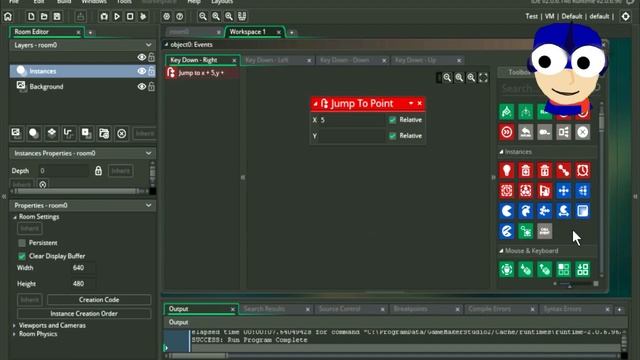 Game maker Studio 2 - Basic movement - Part 2 - no coding. (Change directions) смотреть онлайн