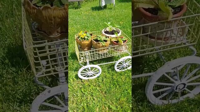 Самоделка и старый детской коляски клумба для цветов своими руками #diy #tool #самоделка #идеи смотреть онлайн
