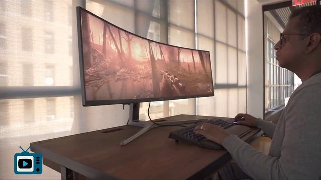 The Largest Gaming Monitor In The World !! Watch The 49 Inch Screen From Samsung !! смотреть онлайн