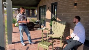 Как обустроить террасу дома 25 м2 | Красивая терраса | Загородный современный дом от Плотникофф