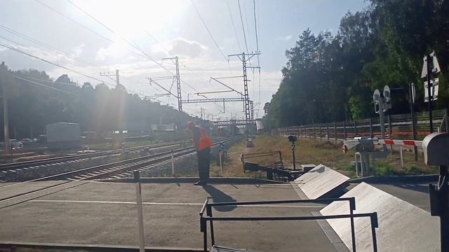 ЭД4М 0063 следует по перегону "Балашиха" - "Горенки" смотреть онлайн