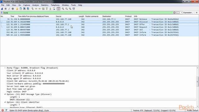 Mastering Wireshark 2 : DHCP Analysis смотреть онлайн