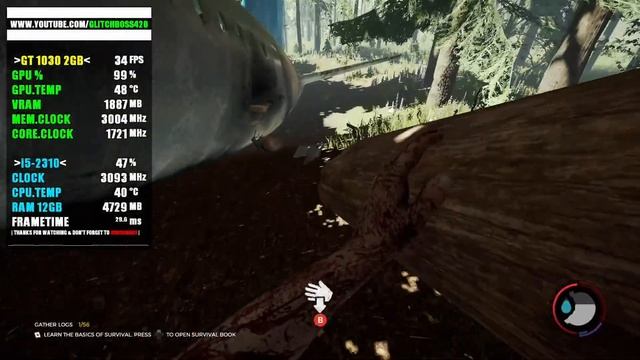 The Forest | GT 1030 2GB + i5-2310 + 12GB RAM смотреть онлайн