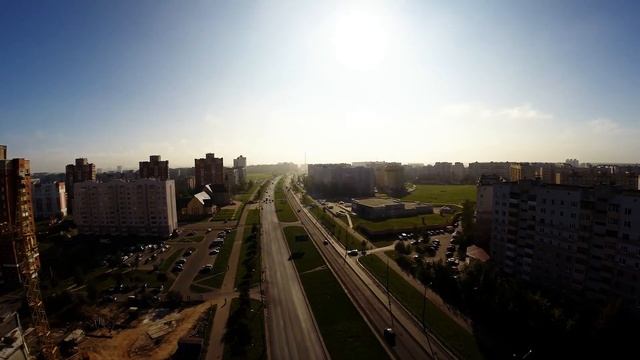 Витебск. Улица Воинов-Интернационалистов. Утро. смотреть онлайн